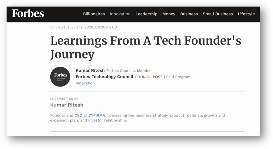 LEARNINGS FROM A TECH FOUNDER’S JOURNEY